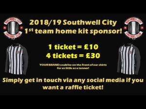 Sponsor the First Team for a Tenner!