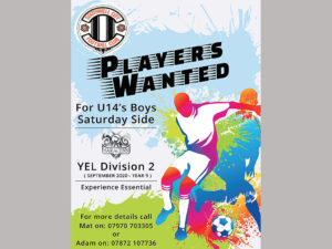 City U14's Looking For New Players