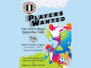 City U15's Looking For New Players